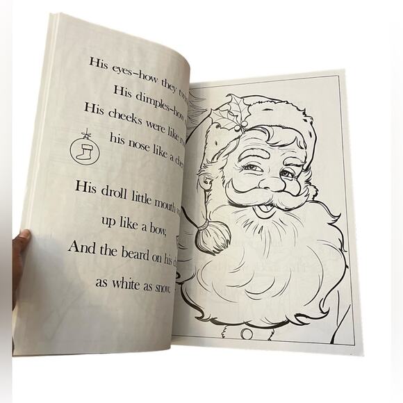 Twas the night before Christmas Giant Story Coloring Book by Vern Henke - Picture 2 of 9
